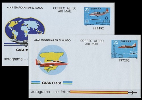 Spanien luftpostbriefum 205 - luftpostbriefum, 205/06