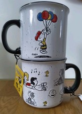 ❤️Peanuts 75. Jubiläum XL Jumbo Tassen Becher Set Snoopy Charlie Woodstock Gang