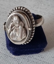 Ring, Damen, Gr.18/19, echt  Silber Sakralkunst, Giftring