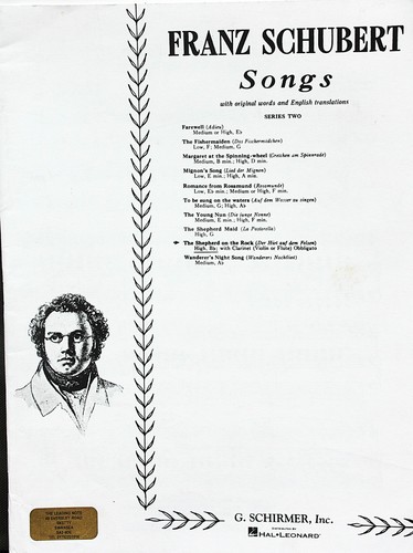 Schubert der hirte und - der,