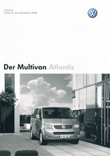 Prospekt VW Preisliste Multivan Atlantis von 11.2007 YV1