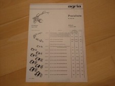 Agria 2100 Einradhacke Preisliste