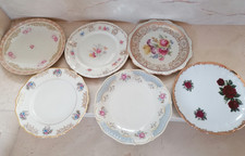 6 Kuchenteller Sammelteller Blumen Porzellanmarken