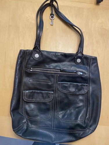 Large fossil black leather - large,