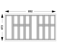 Besteckeinsatz Classico 100 für ArciTech Zarge von Hettich Besteckkasten *582785