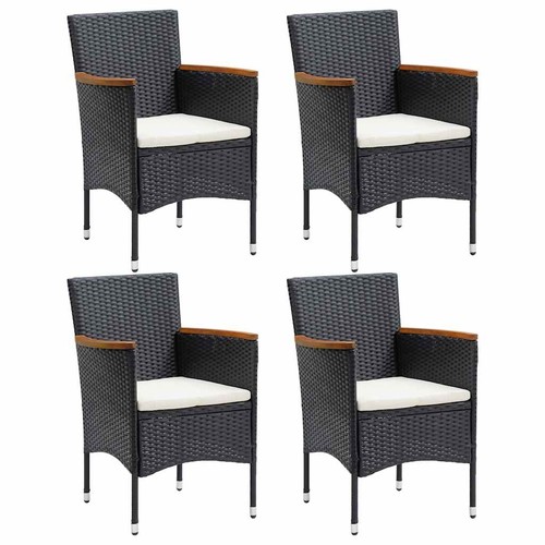 Gartenstuhl poly rattan - 4x,
