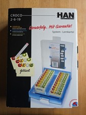 Han Croco 2-6-19 Lernkartei Lernsystem 2000 Karten DIN A8 quer grau transluzent 