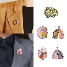 Menschliche Organe Brosche Schmuck Geschenk, kleine kreative Mode Emaille Pin,