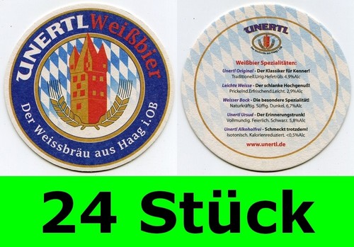 Stück bierdeckel unertl - 24,