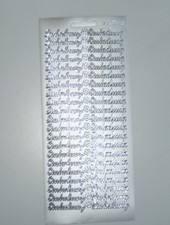  1Bg Sticker silber  Einladung