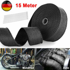15m Titan Hitzeschutzband Auspuff Krümmer Band bis 1400° Hitzeschutz Heat Wrap