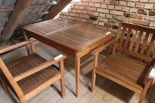 Holztisch mit zwei stühlen - holztisch,