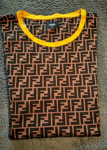 Fendi tshirt herren braun - braun, xl