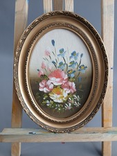 Ovales ÖLGEMALDE auf