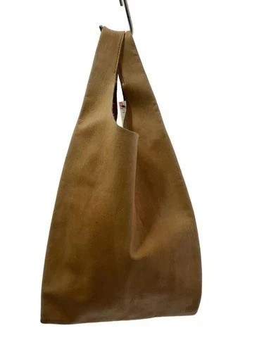 Baggu leder tasche beige höhe - leder,