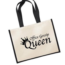 Jutetasche Office Gossip Queen