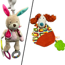 TOPOLINO TOPOMINI Hase aktivitätsspielzeug Anhänger / Ebulobo Hund Schmusetuch