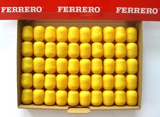 50 leere Ü-Ei Kapseln gelb Tombola Party Geburtstag Basteln Adventskalender