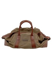 Reisetasche Canvas Leder Braun