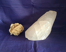 Rosenquarz Stufe*Natur*Mineral*Stein der Liebe*368g und Sandrose/Wüstenrose