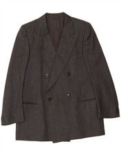 CERRUTI 1881 Herren Zweireiher Blazer Sakko IT 54 2XL Grau Cupro BB04