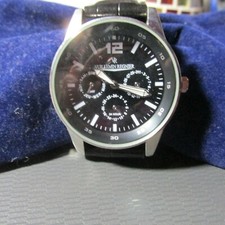 Herren Uhr schwarz mit  Datumsanzeigen