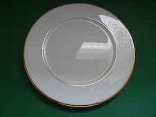 Heinrich Winterling Porzellan Speiseteller Weiß mit Goldrand D 26,3