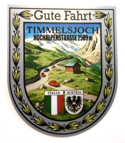 Souvenir aufkleber timmelsjoch - souvenir-aufkleber,