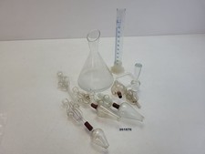 Glas Set Labor Gefäße