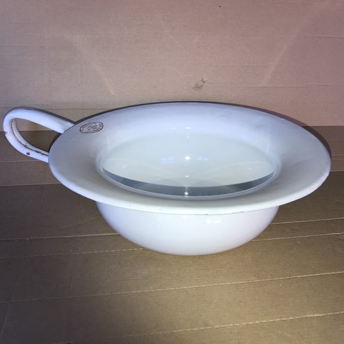 Antike emaille bettpfanne - antike,