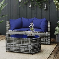 vidaXL Garten Ecksofa mit