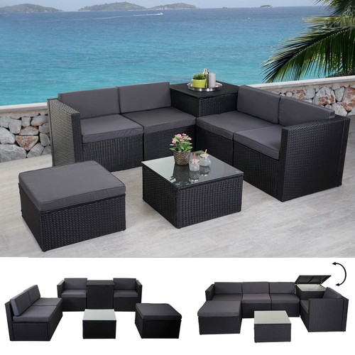 Poly rattan garnitur - poly-rattan-garnitur, hwc-d21
