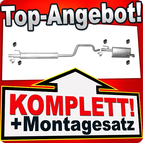 Auspuff für opel meriva 4 - auspuff,