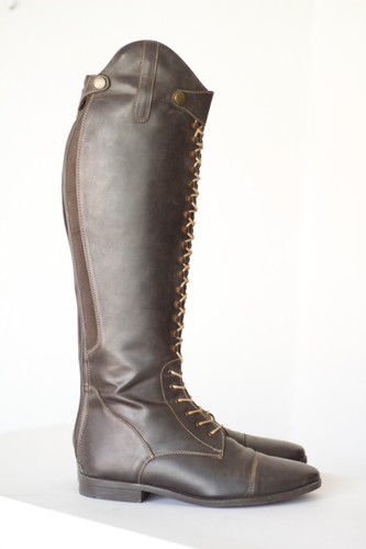 Braun lederreitstiefel field - braun, (