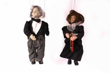 2 Marionetten Mann Frau