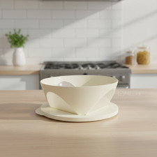 TUPPERWARE C142 MEDITERRANO SCHÜSSEL 2,5 L WEISS