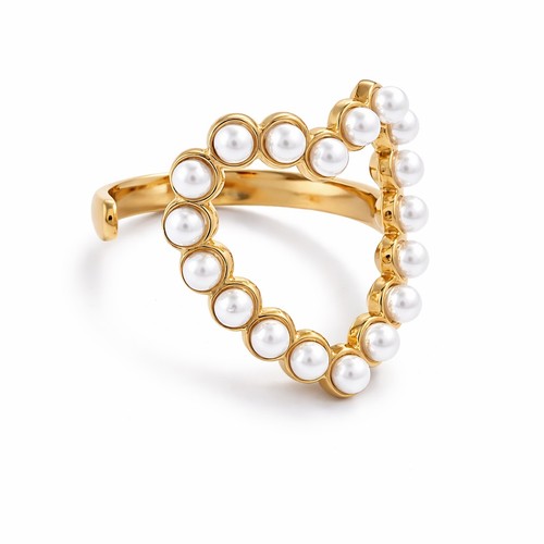 Ring herz damen perlen - herz,