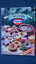Weihnachtliches Backen Dr. Oetker 1983 Broschüre Rezeptheft vintage