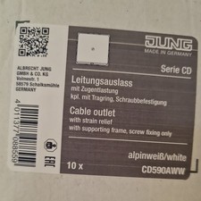 Jung CD590AWW Leitungsauslass