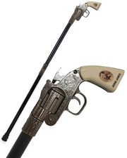 Penny Dreadful Gothic Steampunk 6 Schützen Pistole Gewehr Neuheit Gehstock Stock