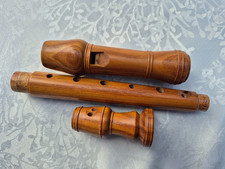 1. KÜNG Sopran Flöte Blockflöte Schweiz * Meisterstück  * swiss made 3 teilig