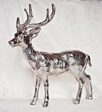 ❀ Hirsch Metall Silbern 34cm