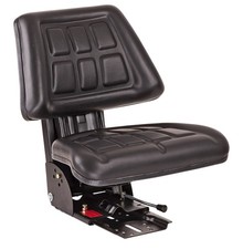 Traktorsitz Schleppersitz Traktor Schlepper Sitz gefedert Kunstleder schwarz