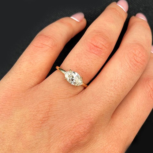 14k gelbgold marquise - 14k,