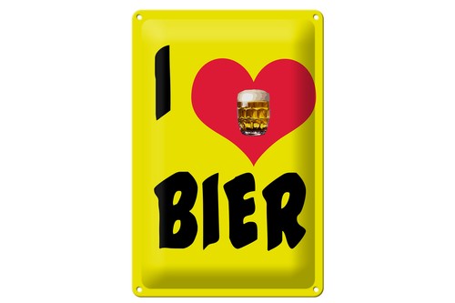 Schild blech 20x30cm made in - schild,