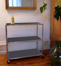 * USM Haller TV Möbel * Anthrazit Grau * Highboard Sideboard Regal auf Rollen * 