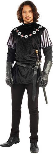Schwarzes ritterkostüm herren - schwarzes,