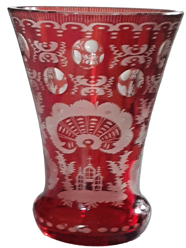 Antik glas becher fussbecher - antik,