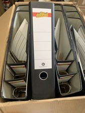 20x Ordner schwarz marmoriert Karton 8,0 cm DIN A4  office discount