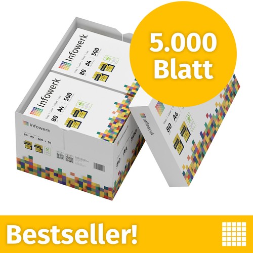 Druckerpapier 5000 blatt - a4,